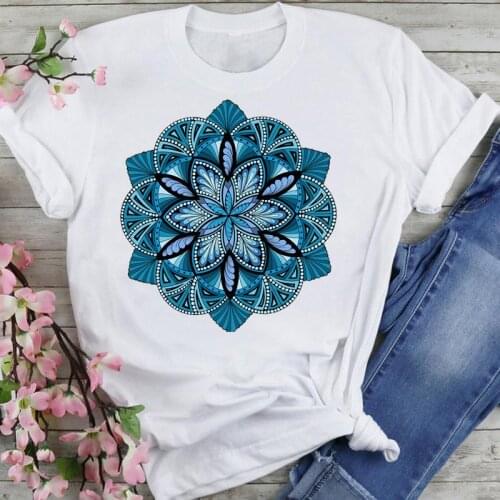 Women Graphic Floral Vintage Clothing New Printing Summer Fashion Female Clothes Print Short Sleeve Tops Tees Tshirt T-Shirt