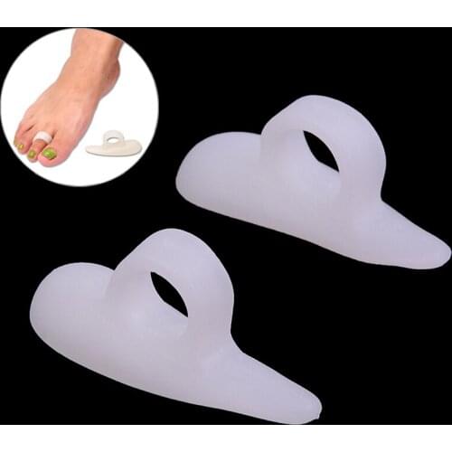 HOT 1 Pair Feet soft Gel Silicone Foot Fingers Toe Separator Foot Care