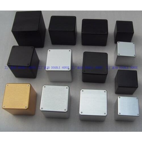 1pcs Aluminum tube amplifier DIY transformer box Chassis black silver golden color different size for choose