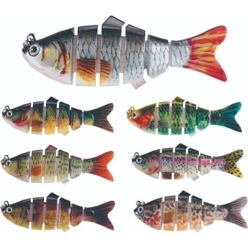 1PCS Sinking Wobblers Fishing Lures Jointed Crankbait Swimbait 105mm/20.5g Artificial 6 Segment Hard Bait For Fishing Tackle Jig