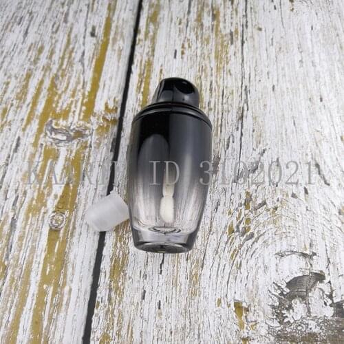 10/30/50pcs Elegant Lip Gloss Bottle,Cosmetic Lip Oil Refillable Containers,Empty Gradient Black Professional Lip Gloss Tubes