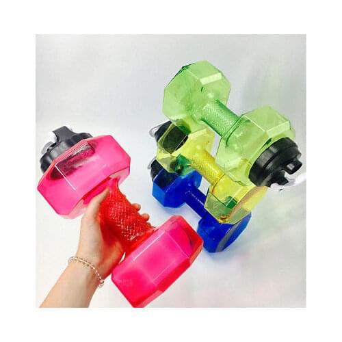 2.2L Dumbbell Shaped Kettle Outdoor Sports Camping Hiking Cycling Plastic Large Capacity Sport Water Bottle
