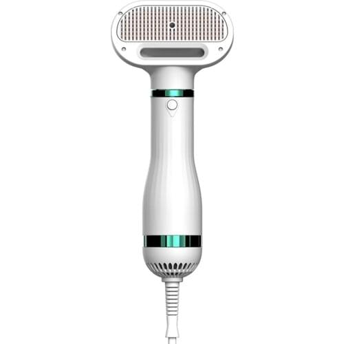 2 in 1 Portable Pet Grooming Dryer, Adjustable Temperature 3 Settings & Low Noise,Detachable Comb Hair Dryer US Plug