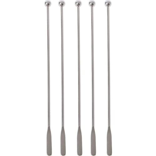 5Pcs 7.5" Stainless Steel Reusable Epoxy Resin Mixing Sticks Resin Tools Coffee Beverage Drink Stirring Stirrers Tools