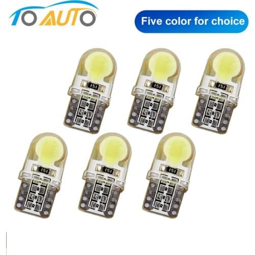 6pcs 194 168 LED T10 W5W Car Lights Interior Bulbs Dome Door Reading Marker Lamps Wedge Tail Side Bulbs Auto 12V