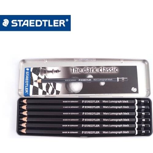 6 STAEDTLER 100B limited drawing pencil sketch school 2B/4B/6B/8B stationery office supplies black lead