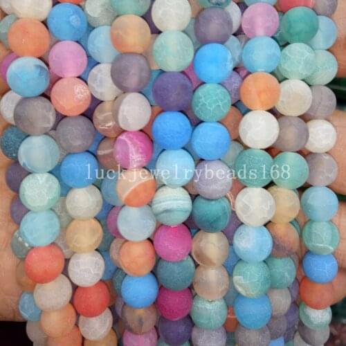 Free shipping Fashion Jewelry 8mm Beautiful Frost Dragon Veins Carnelian Ball Loose Beads FG6837