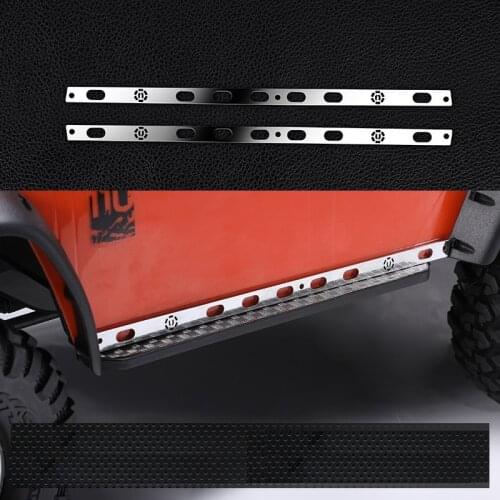Stainless Steel Side Skirt Scratchproof Decorative plates for 1/10 RC Crawler Car Traxxas TRX4 T4 TRX-4 82056-4 2019 NEW