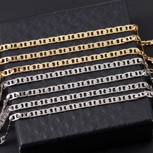 Gold Silver Color Pig Nose Link Chain Metal Anklets Simple Boho Ankle Bracelets for Women 2021 Beach Sandals Barefoot Jewelry