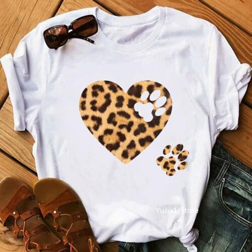 Watercolor Mouse Ears Print WomenS T-Shirts Summer Fashion Tshirt Femme Harajuku Kawaii Clothes Oversized bow T Shirt Female