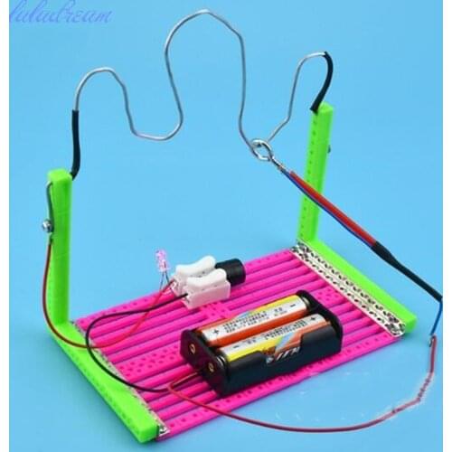 Exploring Kid Creative Toy Scientific Experiment Game Model Fun Circuit Conduction Conduct Electricity Physical Experiments DIY