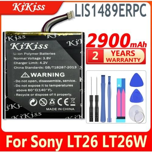 KiKiss LIS1489ERPC 2900mAh For Sony Ericsson Xperia acro S LT26 LT26W Smart Phone High Capacity Replacement Battery