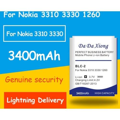 Hot Selling 330mAh BLC-2 BLC2 Li-ion Phone Battery for NOKIA 3310 3330 1260 2260 3315 3320 3350 3360 3390 3410 3510 3520 3310