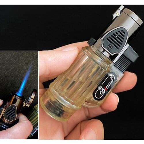 Mini Torch Jet Camping Survival Lighter Windproof Gas Metal Lighter Inflatable Butane 1300 C Cigarette Cigar Lighter