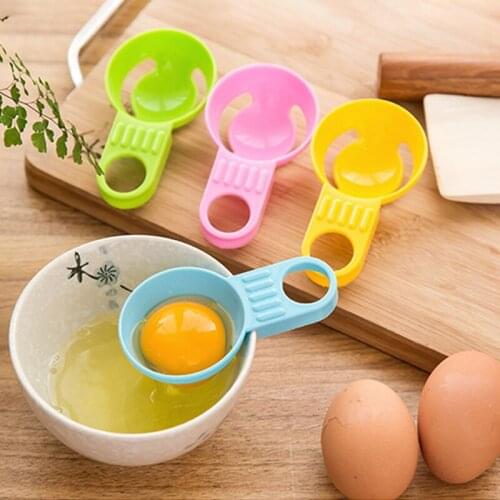 Multifunction 4 Colors Baking Tool Sifting Gadget Kitchen Accessories 1Pcs Filter Holder Yolk Egg Separator Divider PP