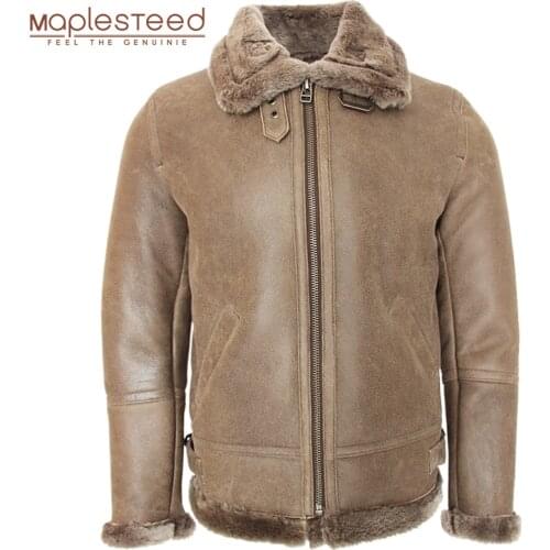 Super Quality Classical Grey Brown Shearling Coat Men Thick Sheep Fur Coat Winter Mens Leather Coat Warm Winter Clothing M444