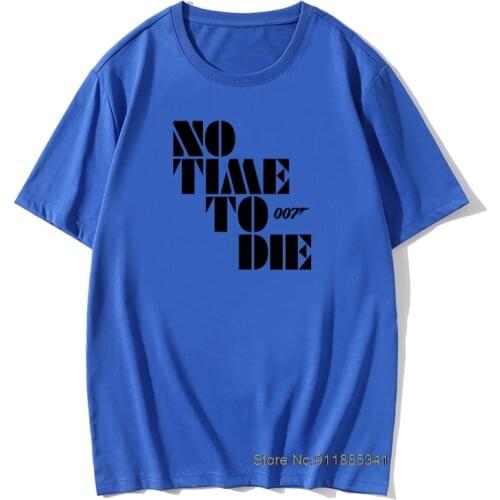 Film Bond 007 New T Shirts Mens Retro Premium Cotton Casual Shirt Christmas Day Camisas Hombre Tshirts Vintage
