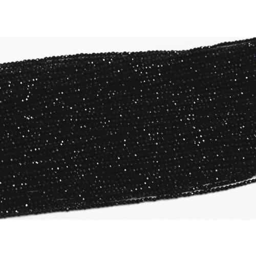 Natural black stone carnelian onyx agat 2mm 3mm charms stone round faceted loose beads diy jewelry making 15" B468