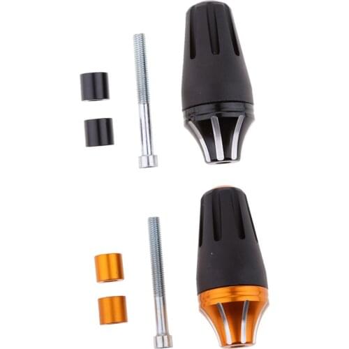 Product Name: Orange and Black Motorcycle Accessories CNC Aluminum Frame Sliders Crash Protector Falling Protection