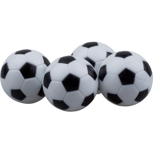 New New Fun Plastic 4pcs 32mm Soccer Table Foosball Football Fussball Indoor Black+White Sports Toys Entertainment Party