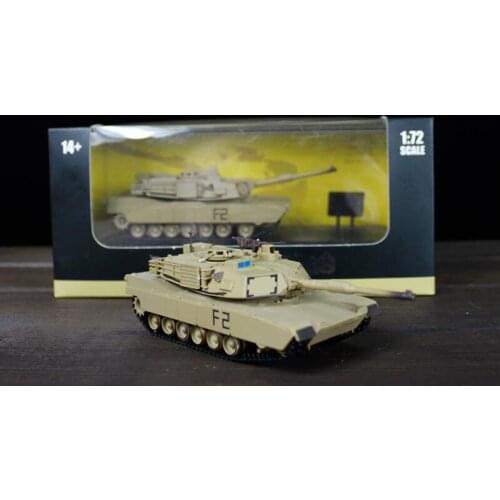 Plastic 1:72 M1A2 Tank Finished Model US M1 Tank Military Static Model Kids Hot Toys Military Vehicle Collection Souvenir Show