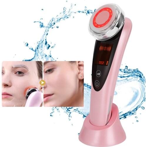 Red Light Facial Serum Import Instrument Eye Care Skin Cleaning Beauty Instrument Pink