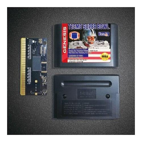 Tecmo Super Bowl -16 Bit MD Game Card for Sega Megadrive Genesis Video Game Console Cartridge