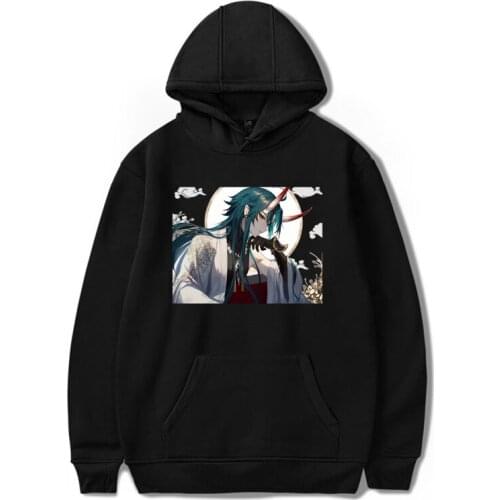Genshin Impact Hu Tao Hoodie Aesthetic Fashion Printed Harajuku Kawaii Clothing Oversized Casual Streetwear Top Women Sweatshirt