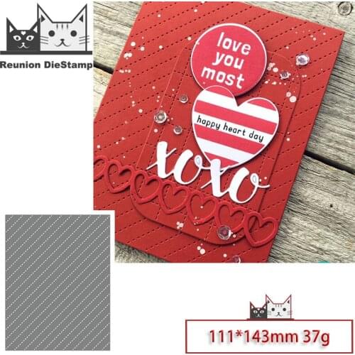Reunion New Design Craft Metal Die Cuts Slash background frame Cutting Die Scrapbooking Album DIY Paper Card Embossing Stencils