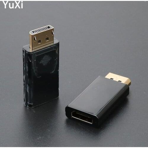 YuXi DisplayPort to HDMI Converter Display Port DP to HDMI Female HDTV Cable Adapter Video Audio Connector For PC TV Projector