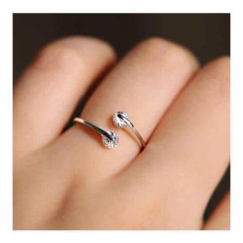 Womens Zircon Rings Crystal Rings Womens Mens Mens Large Opening Finger Rings Party Gifts