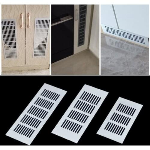 1pcs Aluminium Alloy Air Vent Grille Cover Hardware Ventilation Grille Accessory Perforated Sheet For Plate Cabinet Mesh Hole