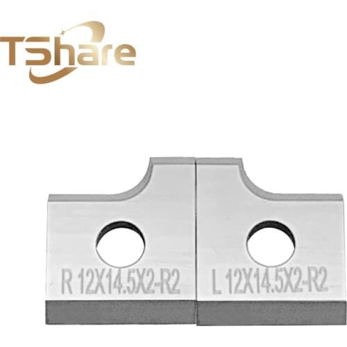 10 pcs (5R+5L) Scraping Blade Woodworking Tools Knives Scraper for Edge Banding Machine 12*14.5*2mm R2