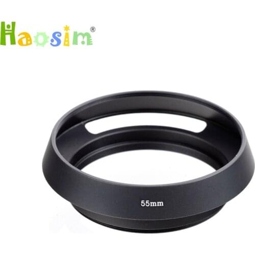 10pcs/lot 40.5 43 46 49 52 55 58 62 67mm Black Vented Curved Metal camera lens Hood for Leica M for Pentax for S&ny for Olympus