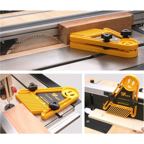 2pcs/set Feather Loc Board Set for Table Saws Woodworking Engraving Machine Double Featherboards Miter Gauge Slot Woodwork tools