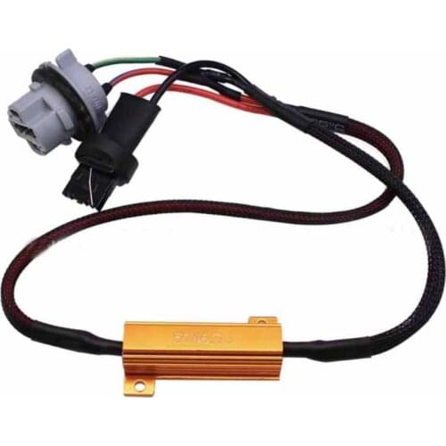 2Pcs T20 7440 Car Load Resistor Canceller LED Decoder Light Canbus Error Free Wiring Canceller Decoder LED Bulb Decoding Cable