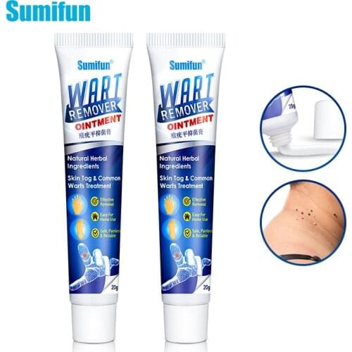 20g Sumifun Warts Remover Antibacterial Ointment Wart Treatment Cream Skin Tag Remover Herbal Extract Corn Plaster Wart Ointment