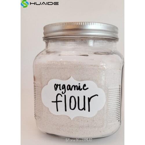 36pcs/set White Dry Erase Labels Stickers 7.6X5cm Waterproof Vinyl Wall Stickers For Kitchen Room Pantry Glass Labels Decal A637