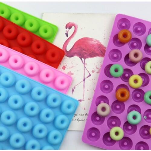 48 Cavity Donuts Silicone Cake Baking Mold for Chocolate Mousse Jelly Pudding Ice Cream Bread Dessert Bakeware Decorating Tools