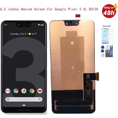 6.3 Inches Original Amoled Screen For Display Google Pixel 3 XL LCD Touch Digitizer Screen For Google Pixel 3XL LCD Screen