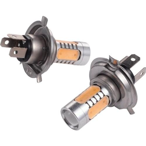 Red 7.5W High Power Lens Car Fog LED Bulb Lamp Day time Running Light H4 9003 HB2 COB P43t High Low Beam Hi/lo