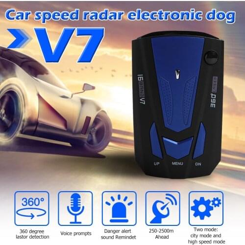 Car Radar Detector English Russian Auto 360 Degree Universal Vehicle V9 Speed Voice Alert Alarm Warning X K KA Band