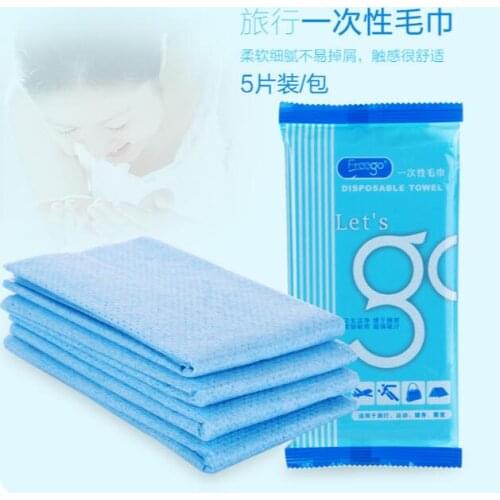 Travel Disposable Towel Portable Face Towel 5 Pcs/Lot Outdoor Non-woven Cleansing Towel