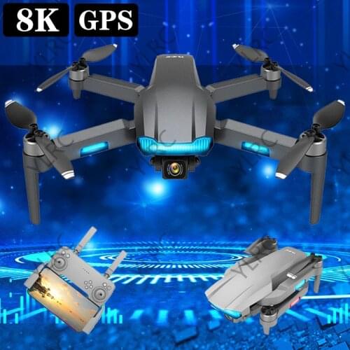 2021 NEW S106 DRONE 4K HD Daul Camera Qrofessional GPS WIFI RC Quadcopter Flying distance 1200M Dron Brushless Motor Chlid Toys