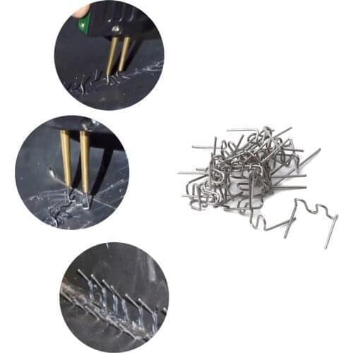 Hot Stapler Thermal Staples Plastic Repair Kit 0.6mm 0.8mm Semi Wave Pre-Cut For Hot Stapler Car Bumper Plastic Welding