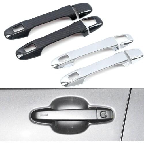 Chrome Front Handle Protective Cover Door Handle Cover For Toyota C-HR CHR 2017 2018 2019 Car Detector Carbon Look Stick Styling