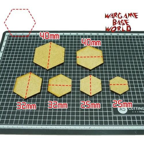 Incircle Excircle Hexagon bases- MDF Bases