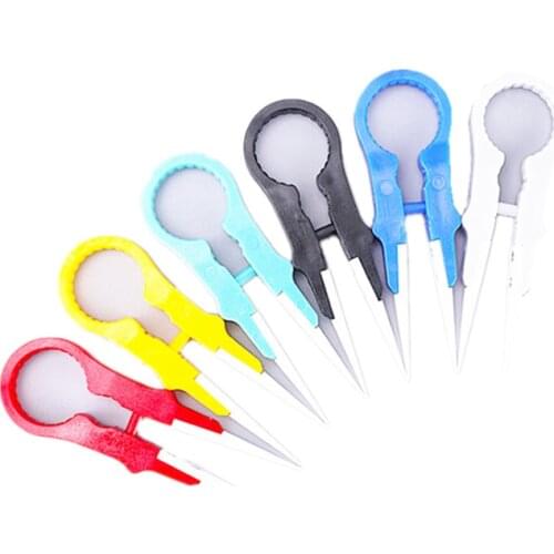 Ceramic Tweezers Pointed Tip Tweezers Detachable Tweezers Non-magnetic Heat Resistant for Precision Electronic Components