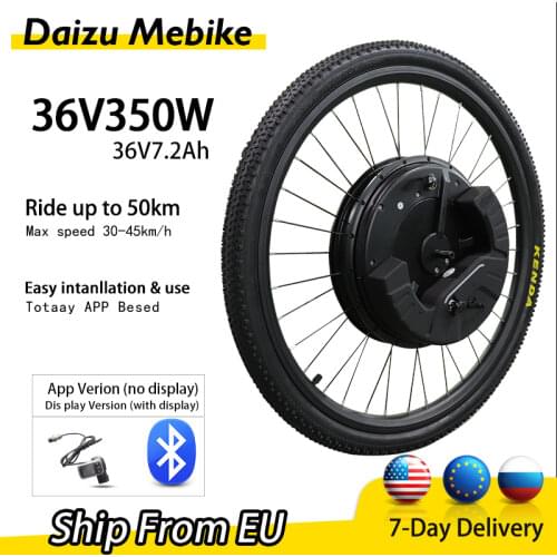 Jueshuai Imortor 3 kit Electric Bike Kit 36V 350W Mortor with 24" 26" 700C 29" Motor Wheel 7.2 Ah All in one set E bike