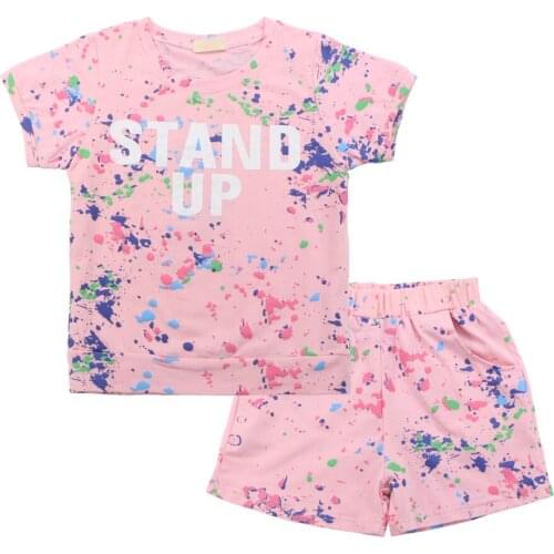 Boys Clothes T-shirt + Shorts 2PCS Summer Children Clothing Sets Teenage Sport Big Girls Clothes 3 4 5 6 8 10 12 Year